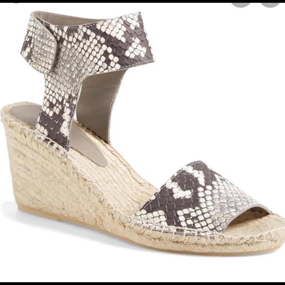 Vince snake espadrille wedges